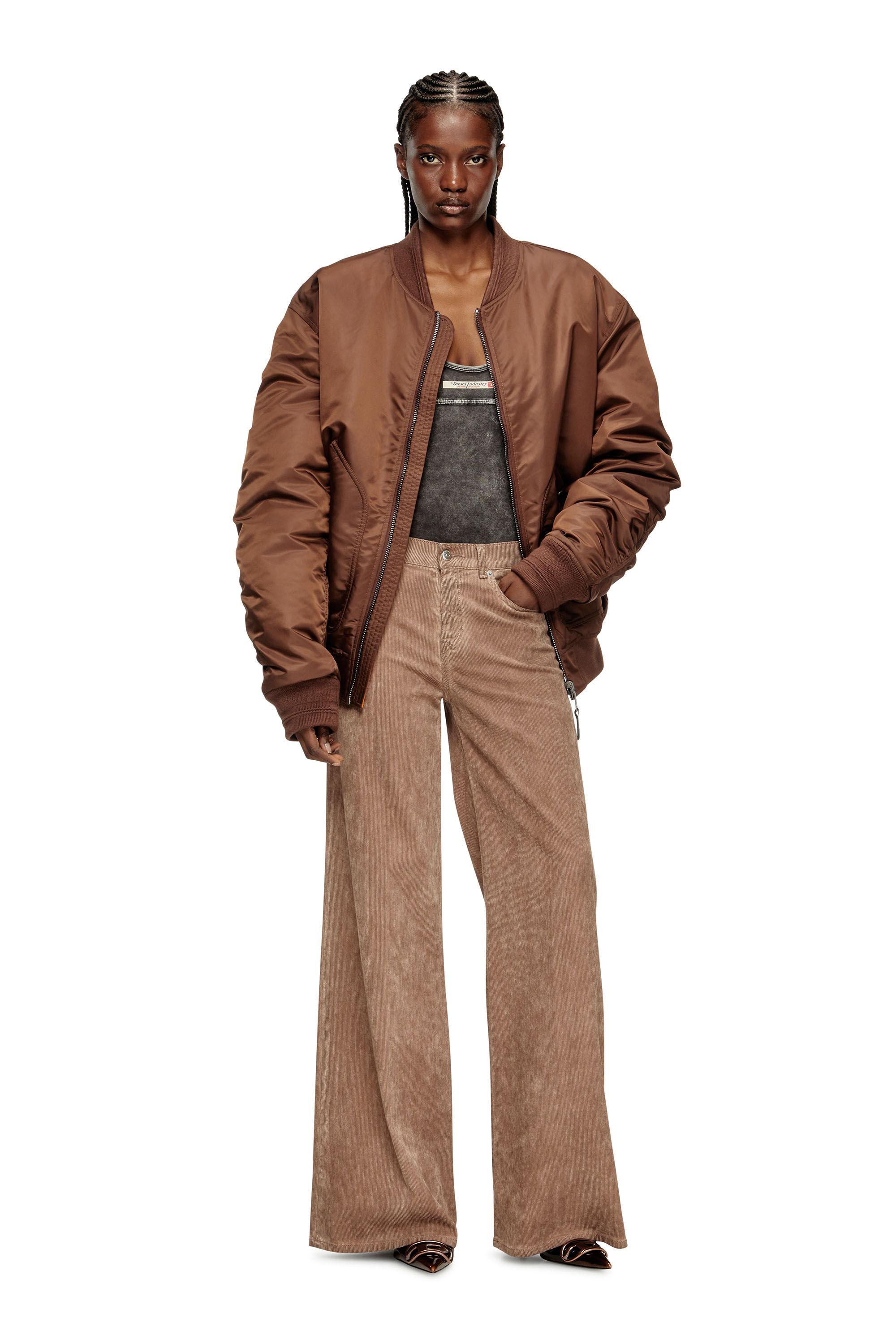 Diesel - Woman's Flare Jeans 1978 D-Akemi 068SD, Pink - 1