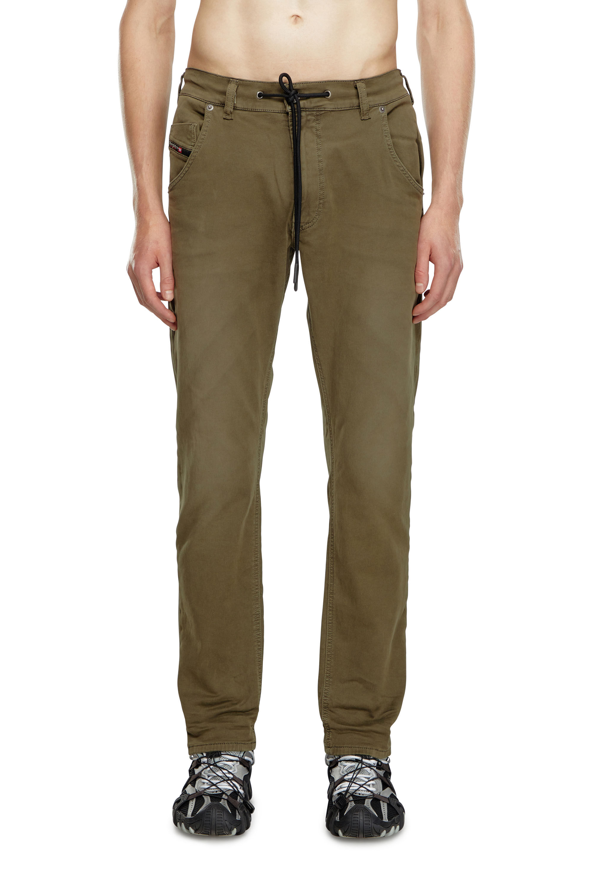 Diesel - Man's Regular 2032 D-Krooley Joggjeans® 0670M, Military Green - 3