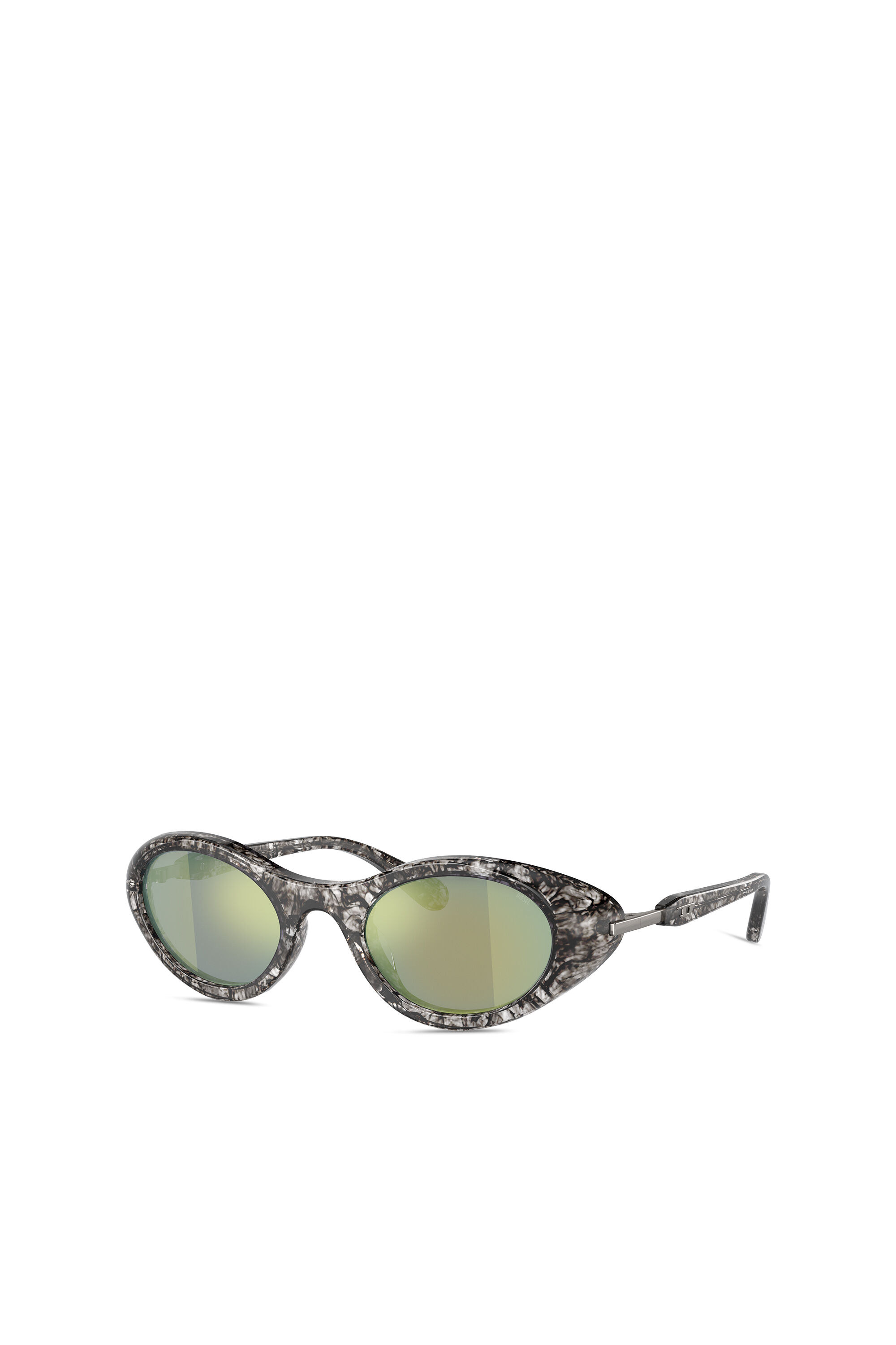 Diesel - 0DL2004, Unisex's Wrap-around shape sunglasses in Smoke Havana/Peacock - 5