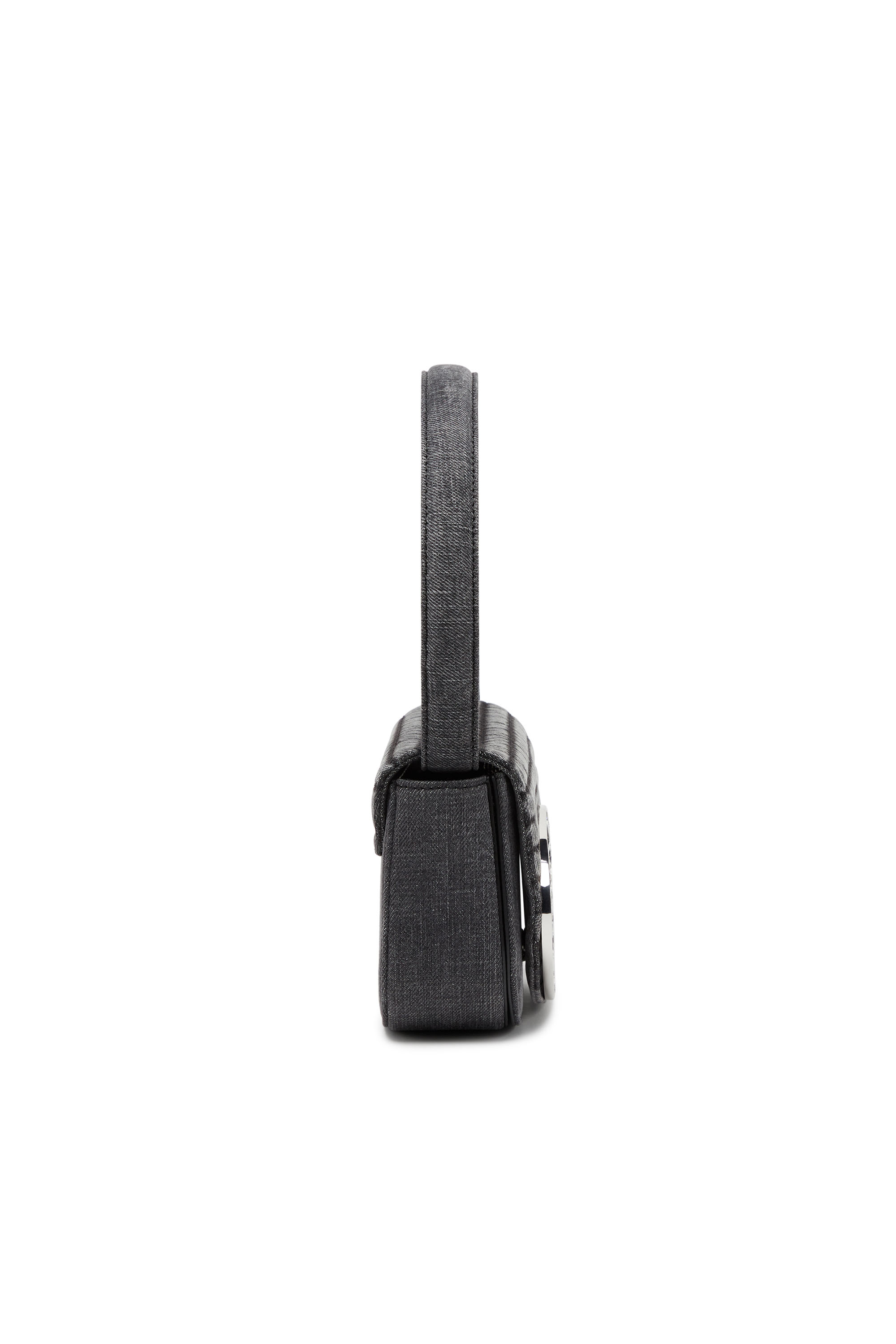Diesel - 1DR, Woman's 1DR Shoulder Bag - Iconic shoulder bag in padded denim in Black - 4